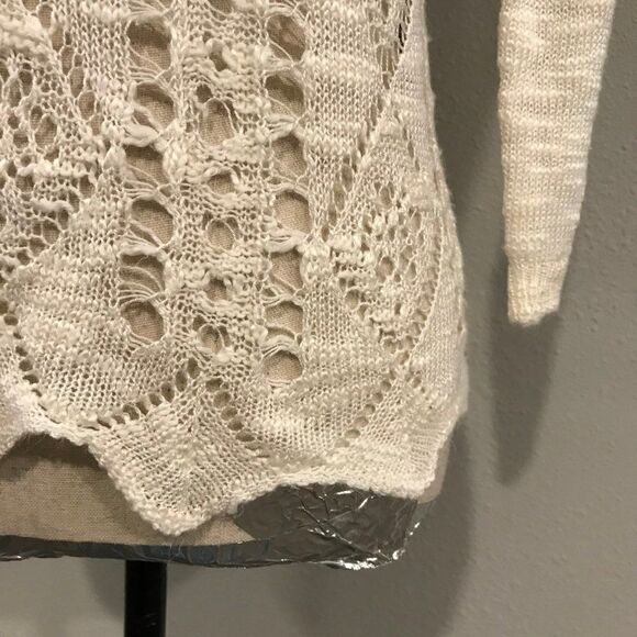 Ivory open knit sweater  - Picture 3 of 9